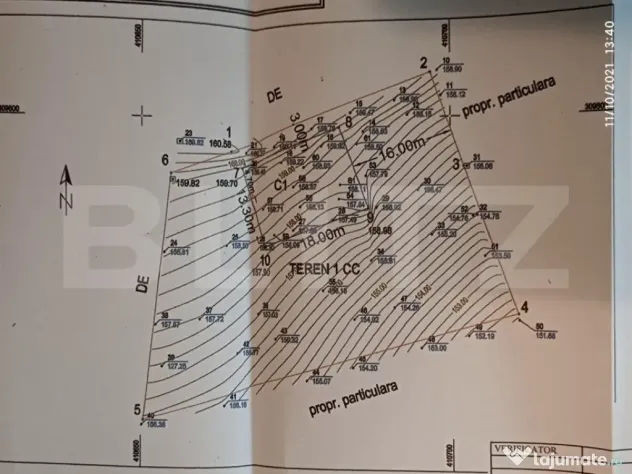 Teren intravilan de 2000 mp in Carcea, langa strada Muntenil
