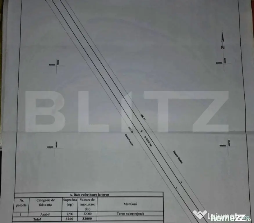 Teren extravilan ,3200mp Unirea - Bistrita (Bistrita-Nasaud)