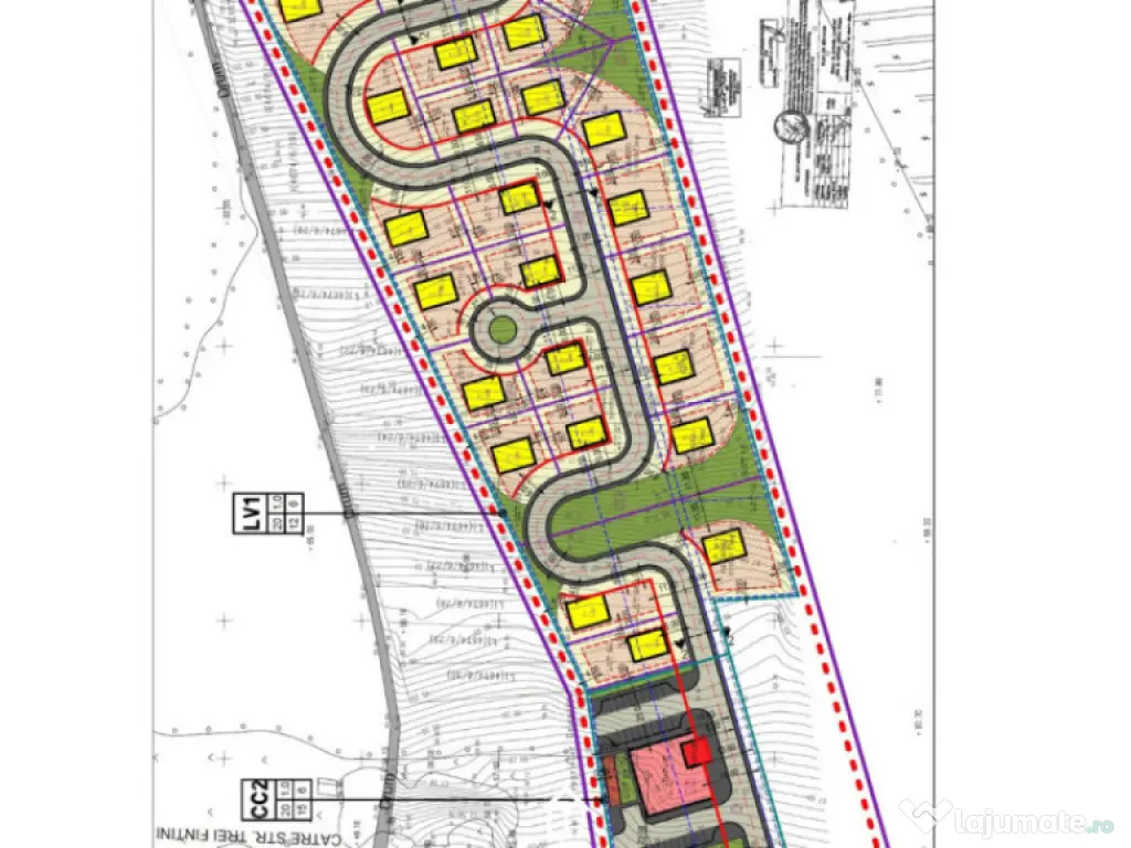 Teren cu PUZ Moll iulius Family peste strada Bucium