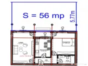 Apartament 2 camere decomandate si gradina proprie zona Dna 