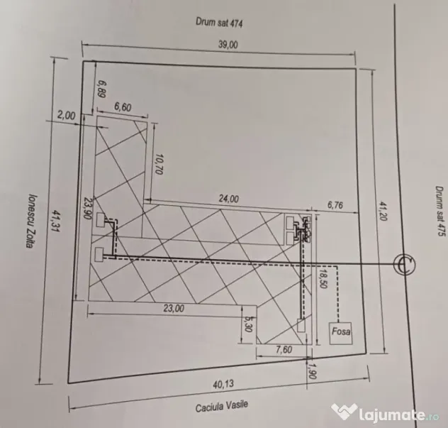 Spatiu comercial Sat Otetoaia, comuna Lunca Banului, Husi,