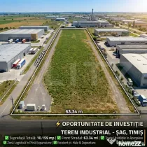 Teren intravilan, Zona Industriala, St = 10 159 mp, Sag