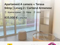 Apartament 4 camere + Terasa 94mp | Licurg 2 / Cartierul ...