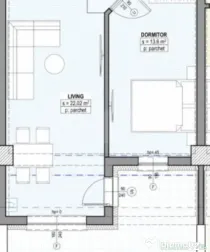 Apartament 2 camere, 58 mp, cu terasa de 68 mp, plata la dez