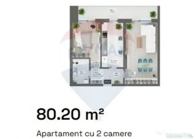VANZARE Apartament cu 2 camere in zona Pipera Nobel Art A...