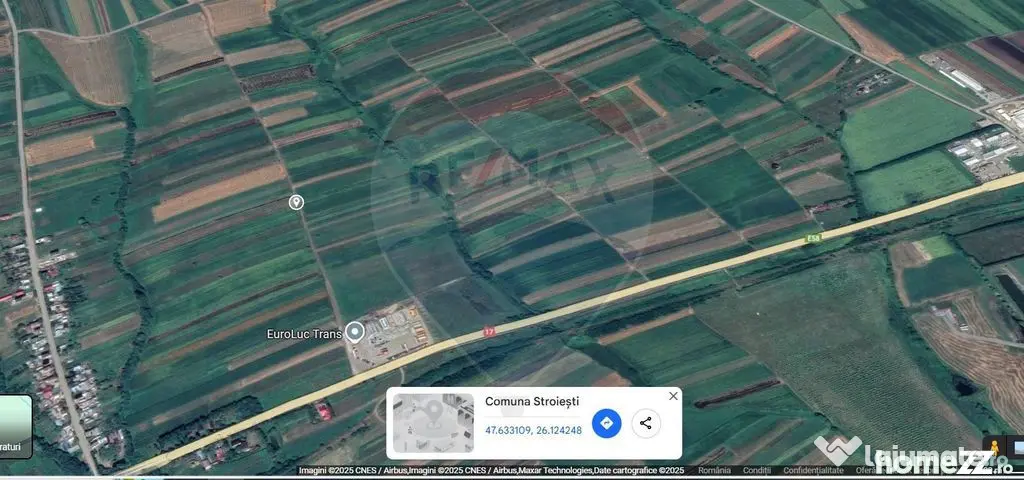 Teren extravilan 6,100mp Stroiesti / Soseaua DN17, Suceava - Stroiesti (Suceava)