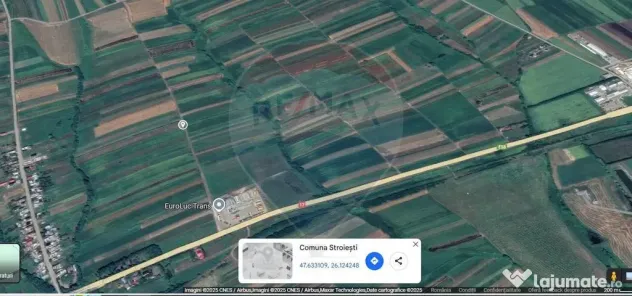 Teren extravilan 6,100mp Stroiesti / Soseaua DN17, Suceava