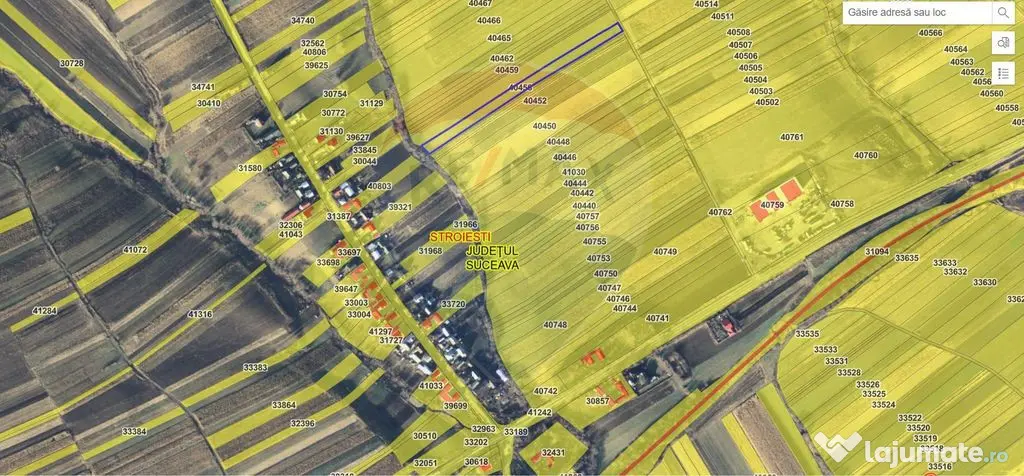 Teren extravilan 6,100mp Stroiesti / Soseaua DN17, Suceava