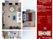 Studio 45 de mp utili in SUBCETATE CITY direct de la dezvoltator 