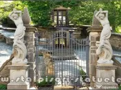 Statuetă fata erotică, galben patinat, model S26. 