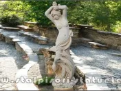 Statuetă fata erotică, galben patinat, model S26. 