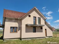 Casa noua, semifinisata, 56 ari teren, zona de exterior Est