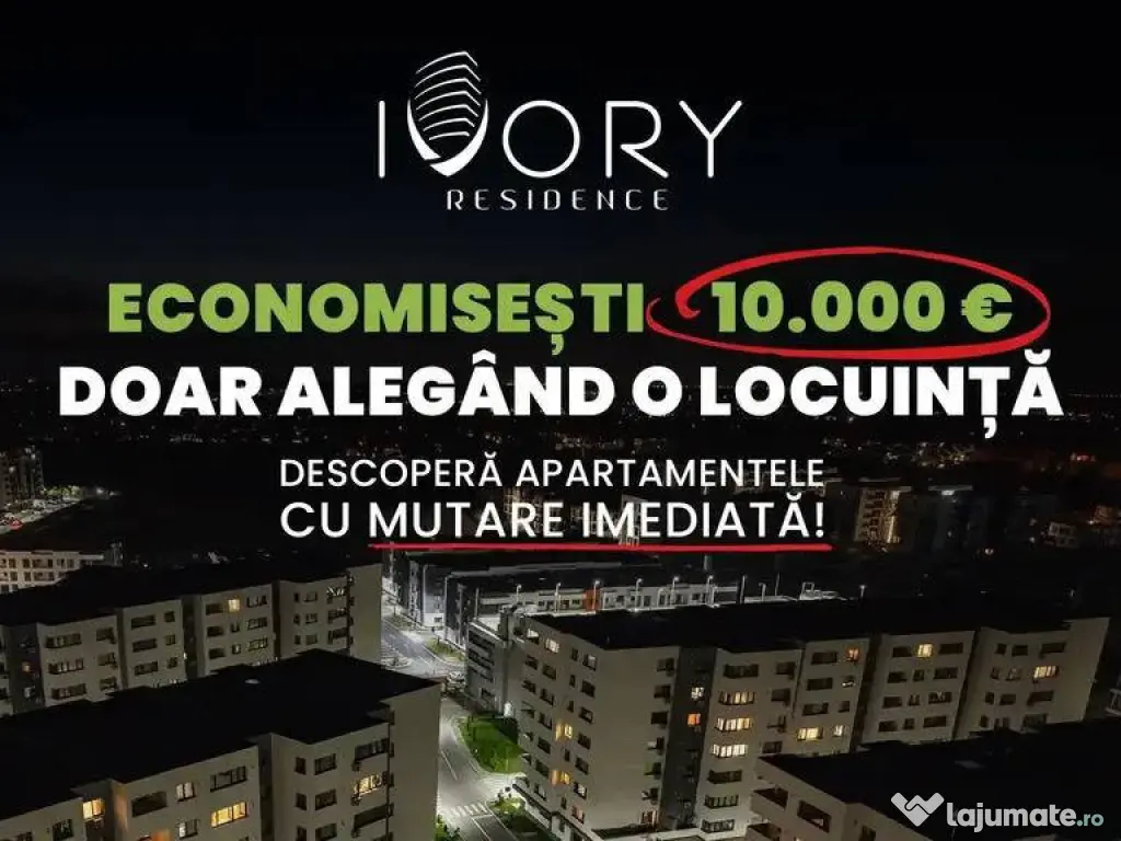Apartament 3 camere Ivory Residence - 10.000 € discount...