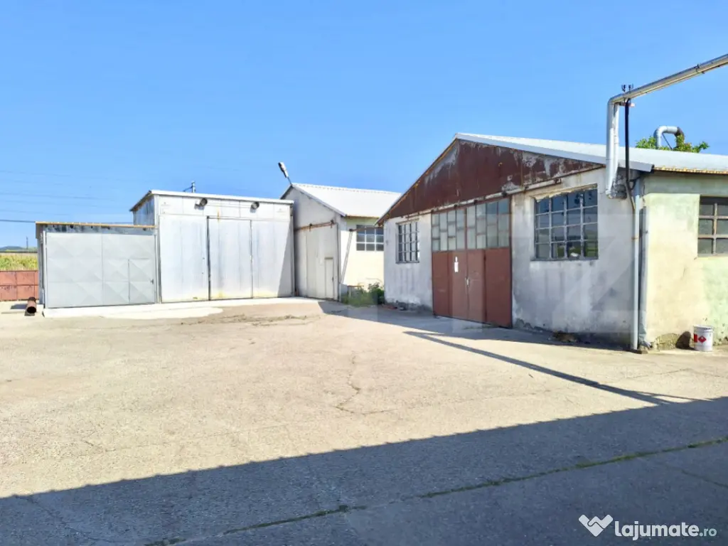 Teren industrial 4.150 mp cu 3 hale moderne cu utilități,a