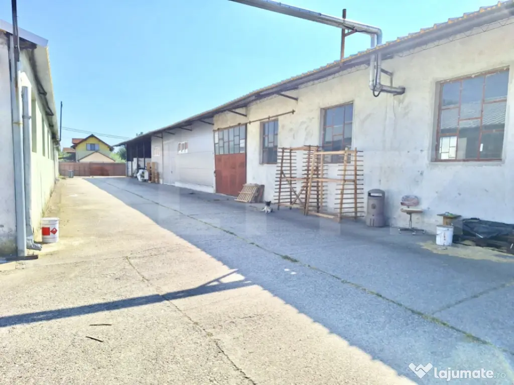 Teren industrial 4.150 mp cu 3 hale moderne cu utilități,a