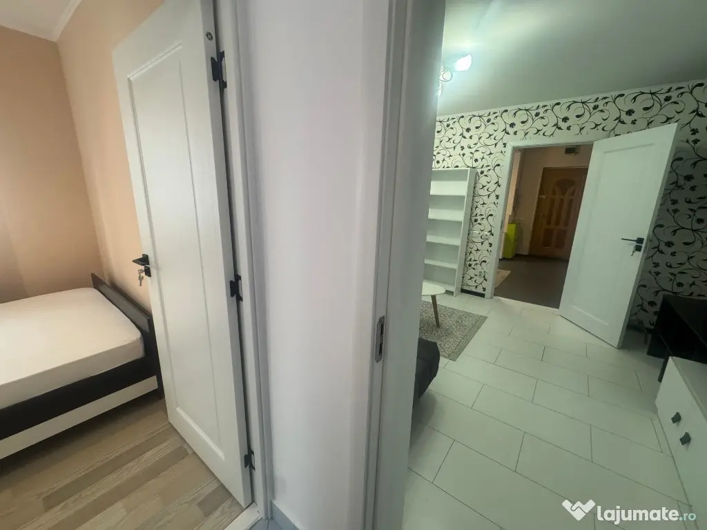 2 cam, etaj 1, bloc caramida, mobilat+utilat, zona Zahana