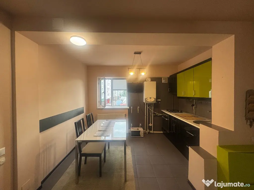 2 cam, etaj 1, bloc caramida, mobilat+utilat, zona Zahana