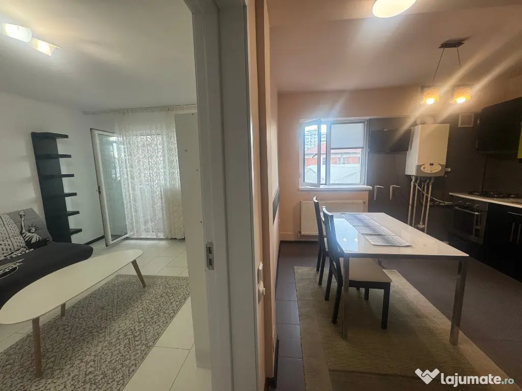 2 cam, etaj 1, bloc caramida, mobilat+utilat, zona Zahana