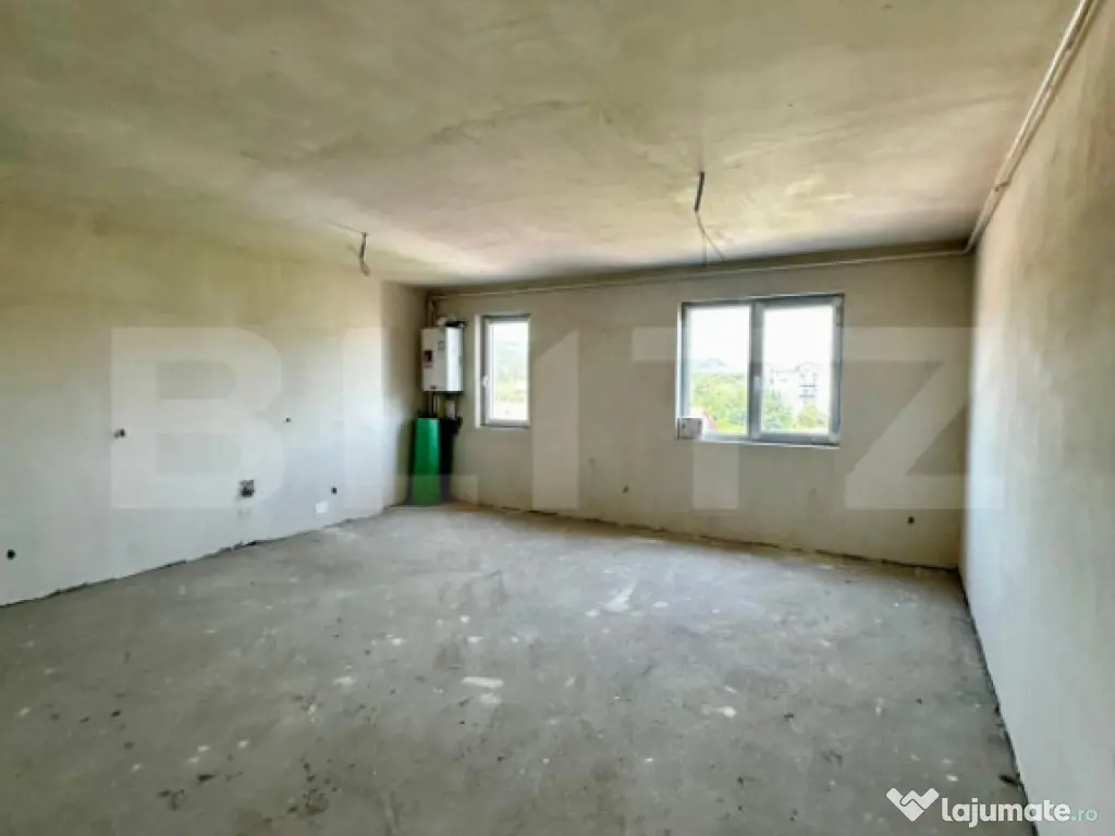 Apartament 2 camere cu CF semifinisat, 58 mp, parcare, zona