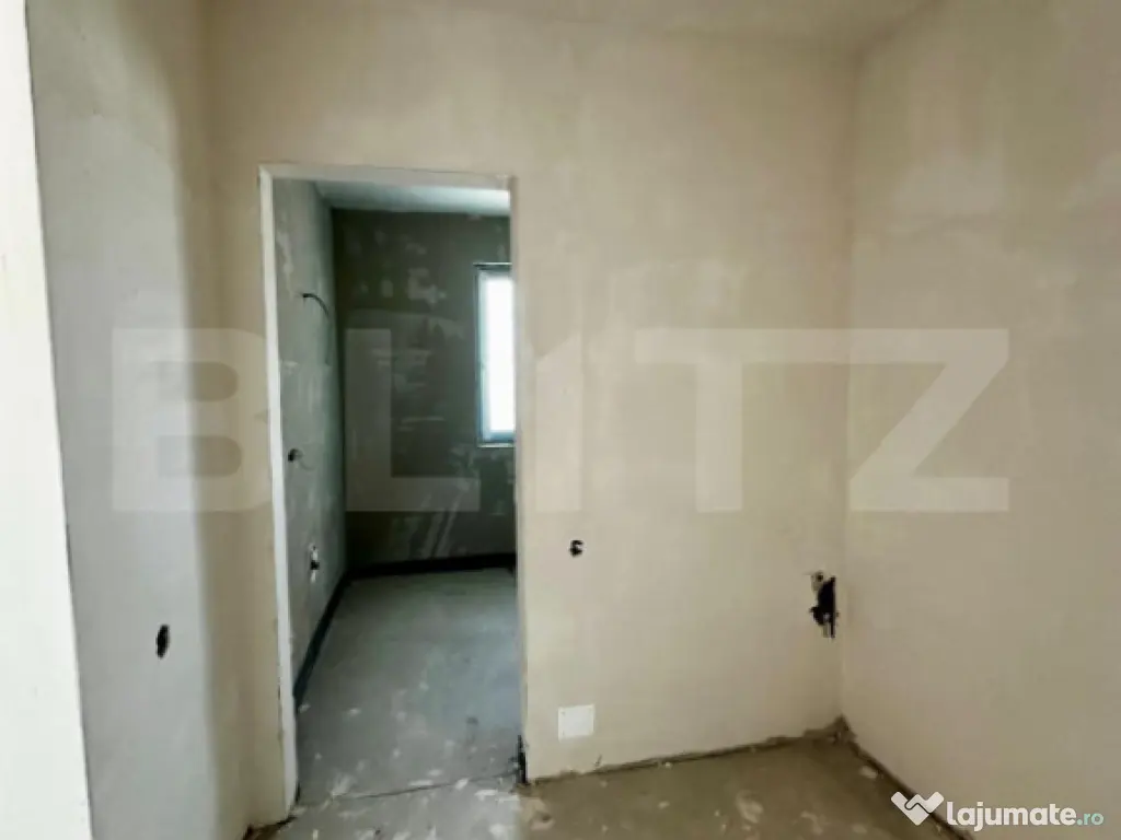 Apartament 2 camere cu CF semifinisat, 58 mp, parcare, zona