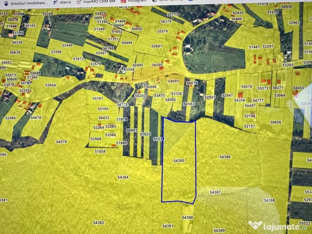 Teren de vanzare 1500 euro/AR-Satu Nou De Jos