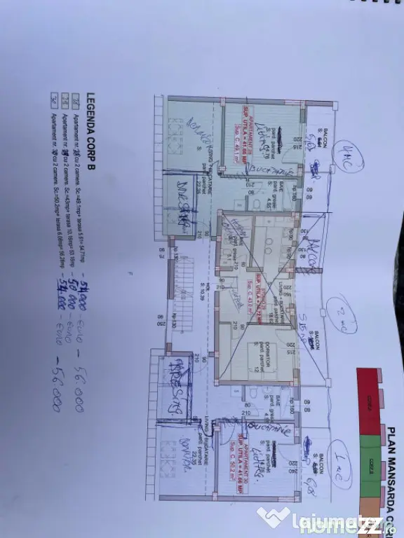 Apartament de vanzare, cu 2 camere, 42 mp, zona Garii
