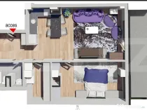 Comision 0! Apartament 2 camere, Bloc Nou, Petrom Calea Baci