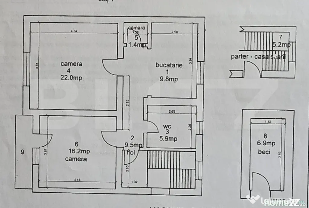 Casa 4 camere 110 mp .Teren 200 mp . Odoreu - Odoreu (Satu-Mare)