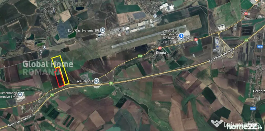 Teren 37.500 Mp-DN 15 Autostrada Transilvania - Mures