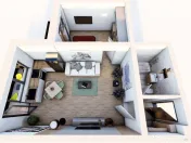 Studio de 46 mp cu parcare la 71.132 euro si tva inclus! 