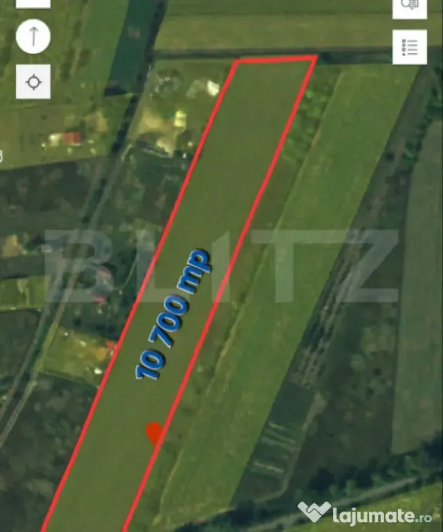 Teren extravilan, 10700 mp, zona Periferie Nord