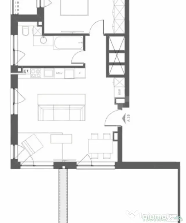 Comision 0%! Penthouse de 2 camere, finisat, terasa, garaj, - Floresti (Cluj)