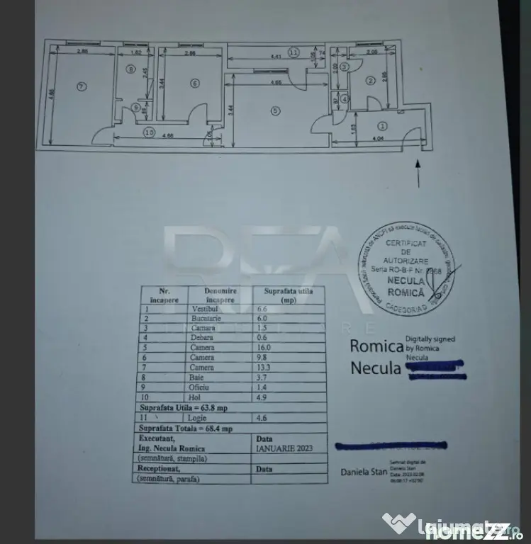 3 camere la etajul 1 - Brancoveanu - Lamotesti - Scoala 108 - Bucuresti (Bucuresti-Ilfov)