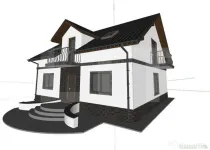 Proiect casă cu mansardă, 148 mp utili, teren 514 mp – T