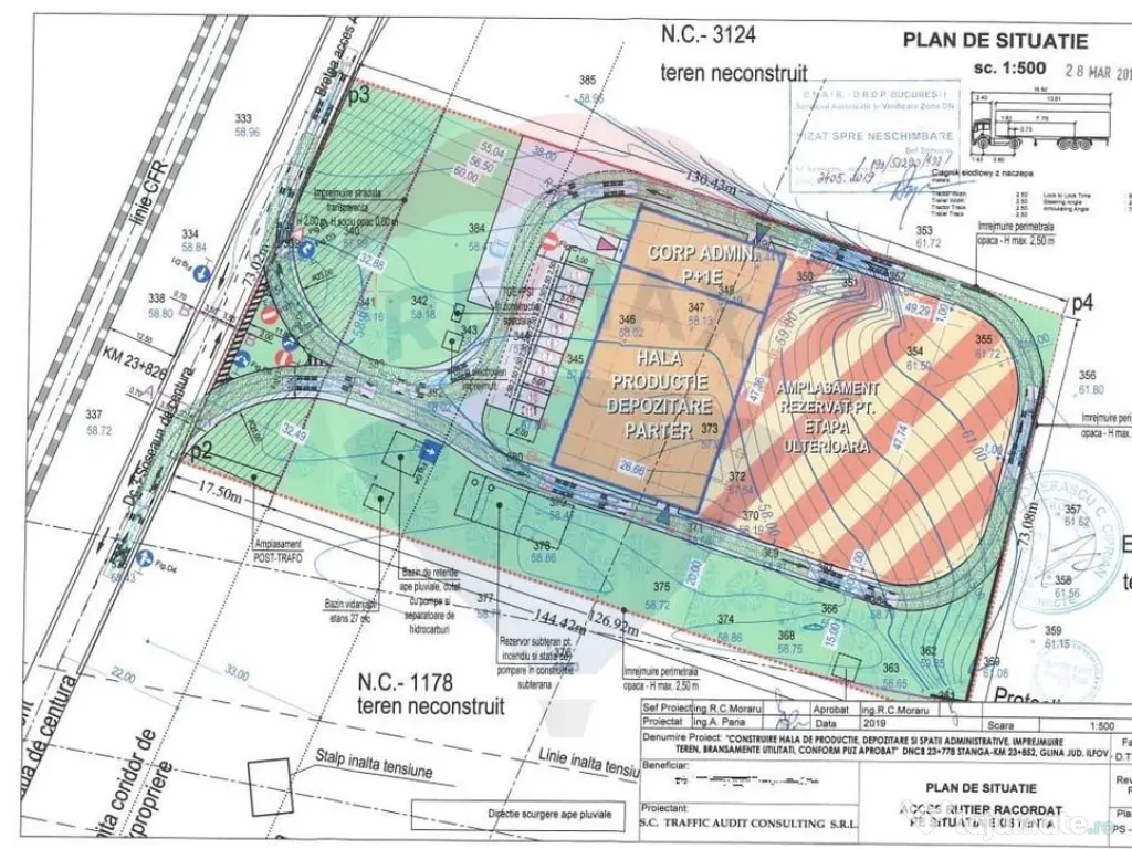 Teren industrial 9993 mp nod Sos. Centura - Autostrada A2...