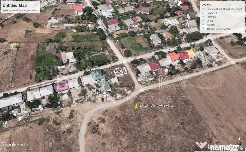 Teren intravilan 5000 mp situat in Techirghiol, langa case - Techirghiol (Constanta)