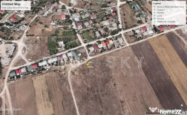 Teren intravilan 5000 mp situat in Techirghiol, langa case - Techirghiol (Constanta)