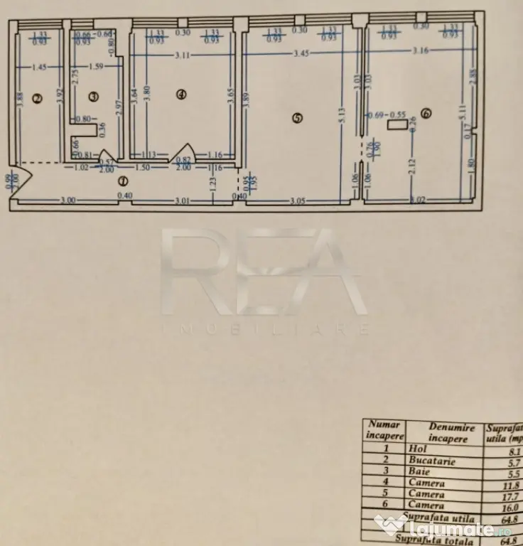 3 camere la intrarea in Parc Cinema Floreasca