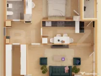 Apartament 2 camere, 68.68 mp, Aleea Sadoveanu