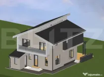 Casa individuala 4 camere Cristian,casa la rosu!