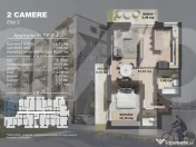 Apartament 2 camere de vanzare zona Postalionului 