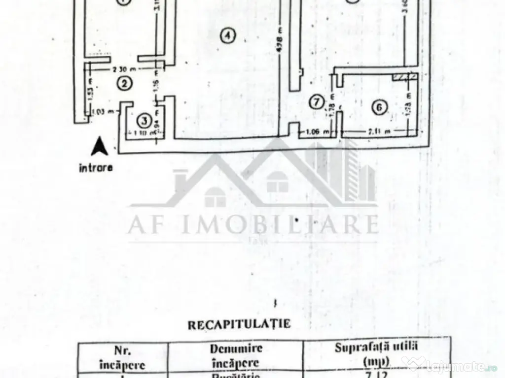 Apartament cu 2 camere de