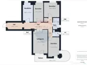 Apartament 4 camere, 84 mp, Centru Civic 