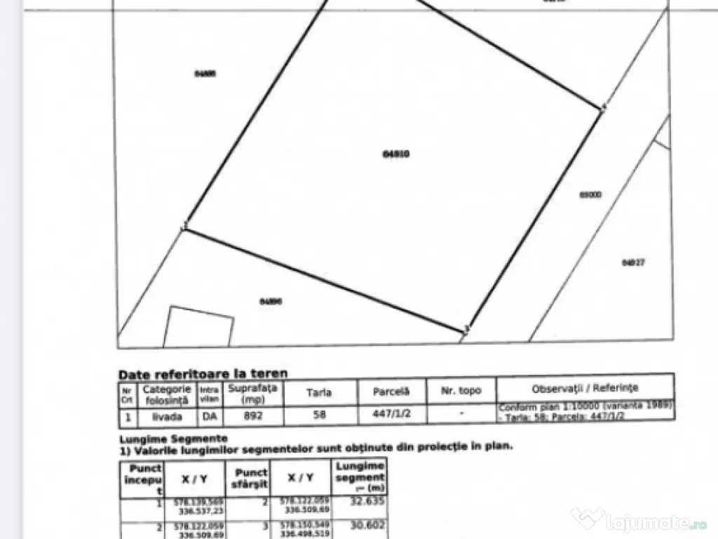 Teren 892 MP SITUAT IN MOGOSOAIA ILFOV