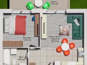 Apartament 1 dormitor Cosmopolis Evolia 