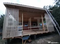 Teren + cabana pe piloi, 661 mp, zona Almasu Sec