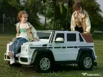 Masinuta electrica pentru 2 copii Mercedes G650 Maybach XXL 24V 14Ah White