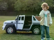 Masinuta electrica pentru 2 copii Mercedes G650 Maybach XXL 24V 14Ah White 