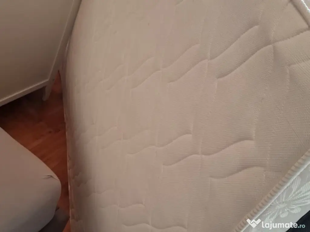 Vand Saltea otopedica 130/190/h25, din arcuri otel carbon, vara-iarna.