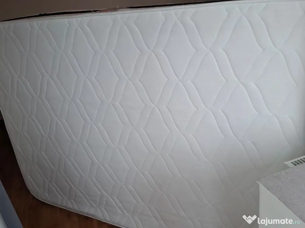 Vand Saltea otopedica 130/190/h25, din arcuri otel carbon, vara-iarna.